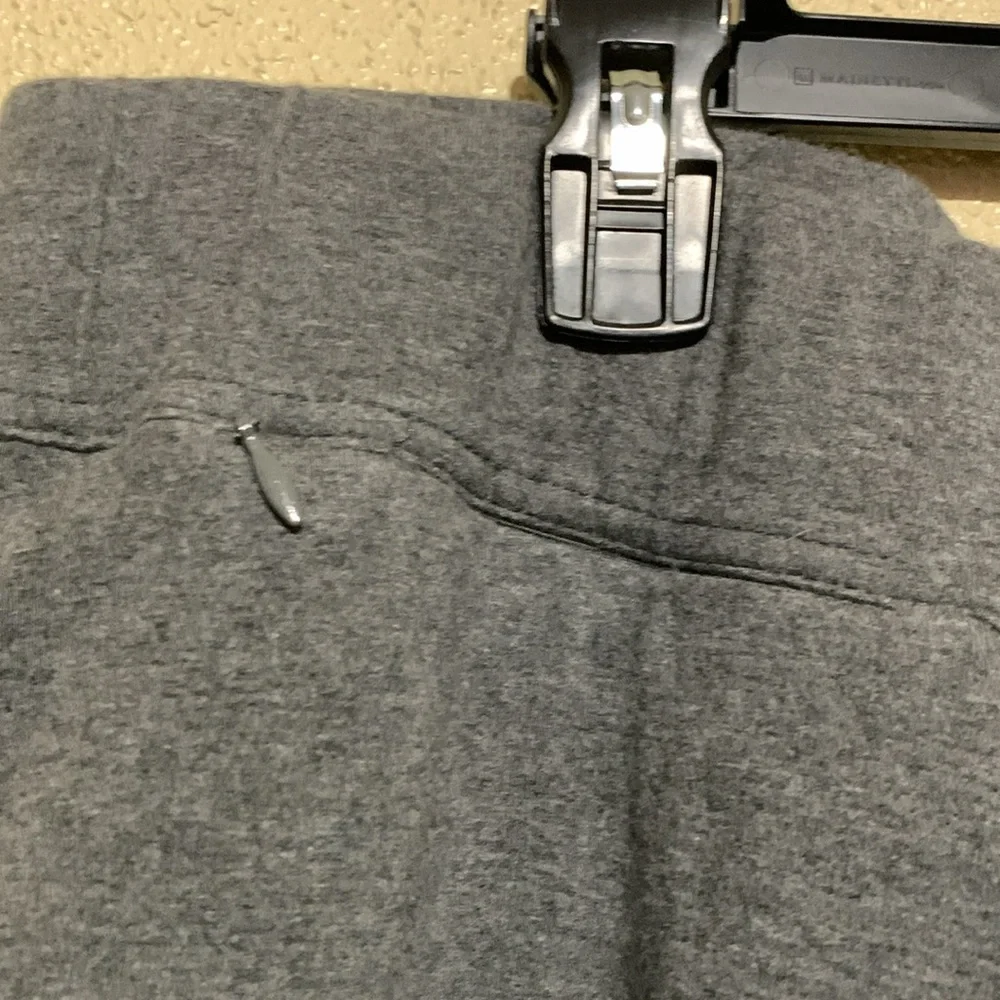 Lands' End Capris Stretch Pants Gray 2X Starfish Crop Straight Cotton Spandex - Picture 5 of 16